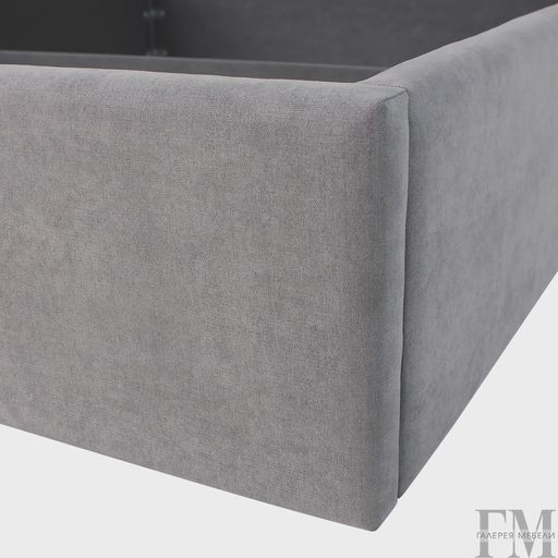 Кровать с подъемным механизмом «Регги», серая